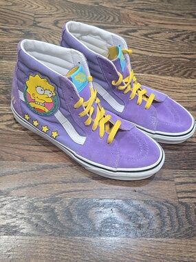 Vans x Simpsons Sk8-Hi Lisa for President Shoes Mens 8.5, Womens 10